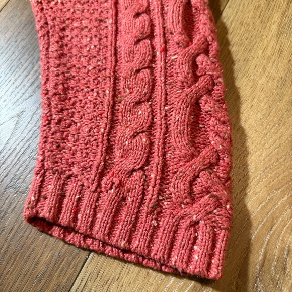 Vintage Y2K Silk Cable Knit Sweater Wool Cotton Sweater Carolyn Bessette Kennedy - Picture 13 of 13